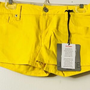 Jalate Yellow Denim Shorts SZ 9